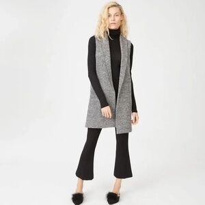 Club Monaco Wool Blend Gray Sleeveless Vest Pockets Medium